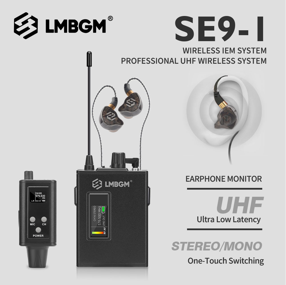 LMBGM SE9 UHF Bezprzewodowy Sy – In Ear Monitors For Singers recenzja i cena