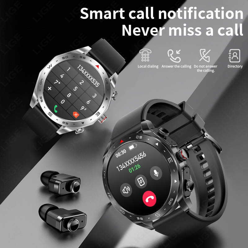 LIGE TWS 2‑w‑1 Smartwatch z wb – Sleep Mask Headphones Bluetooth recenzja i cena